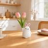 Kawaii Succulent Planter 3D Printed Small Flower Pot Creative Plastic Rabbit Vase  Bedroom