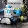 2Pcs Kids Remote Control Robot Toy 2 Players Boxing Battle Robot Ejecting Toy Toddlers Interactive Electric 2.4GHz RC Robot Toy with LED Light Sound