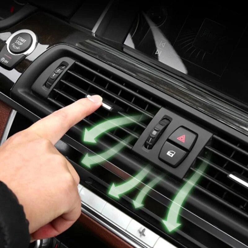 Car Front Row Wind Left Center Right Air Conditioning Vent Grill Outlet Panel Accessories For BMW F10 F18 F11 5 Series 2011-17