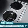 Car Water Cup Holder Insert Slot Anti-Slip Limiter Clip Auto Interior Accessories For Tesla Model 3 Model
