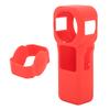 Panoramic Camera Silicone Protective Case Lens Cover for Insta360 ONE RS 1in 360 Edition Red