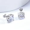 Цвет D 0,5-8CT, 3 цвета, серьги-гвоздики с муассанитом для женщин и мужчин, вечерние украшения для ушей, серьги из стерлингового серебра 925 пробы со сверкающими бриллиантами