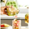 Ice Cube Tray With Straw Food-grade 2-in-1 Ice-make Pressing Mould Ice Drink Bottle Silicone Ice Cube Tray Outdoor Beverage Cup