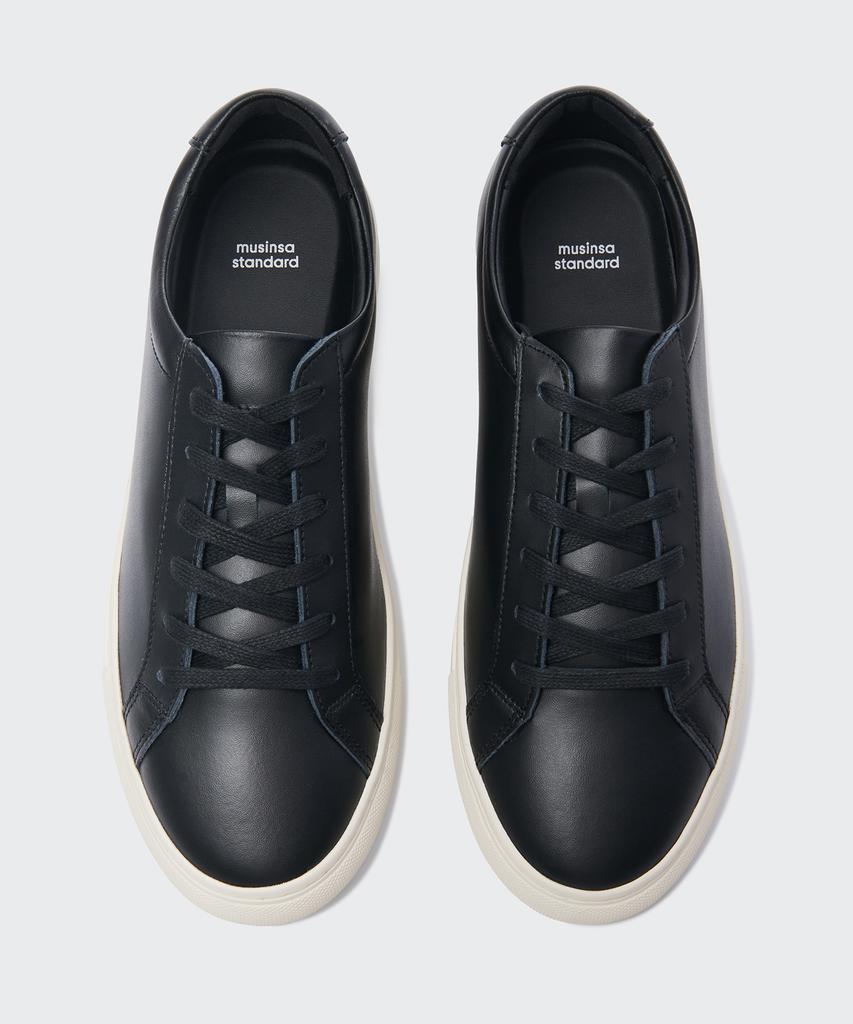 Musinsa Standard Кожаные кеды Court Mark 2 [Черно-белые]