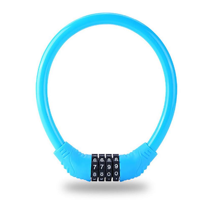 Аксессуары для велосипеда Велосипедный замок Противоугонный пароль для горного велосипеда, защитный тросовый замок, портативный кодовый навесной замок