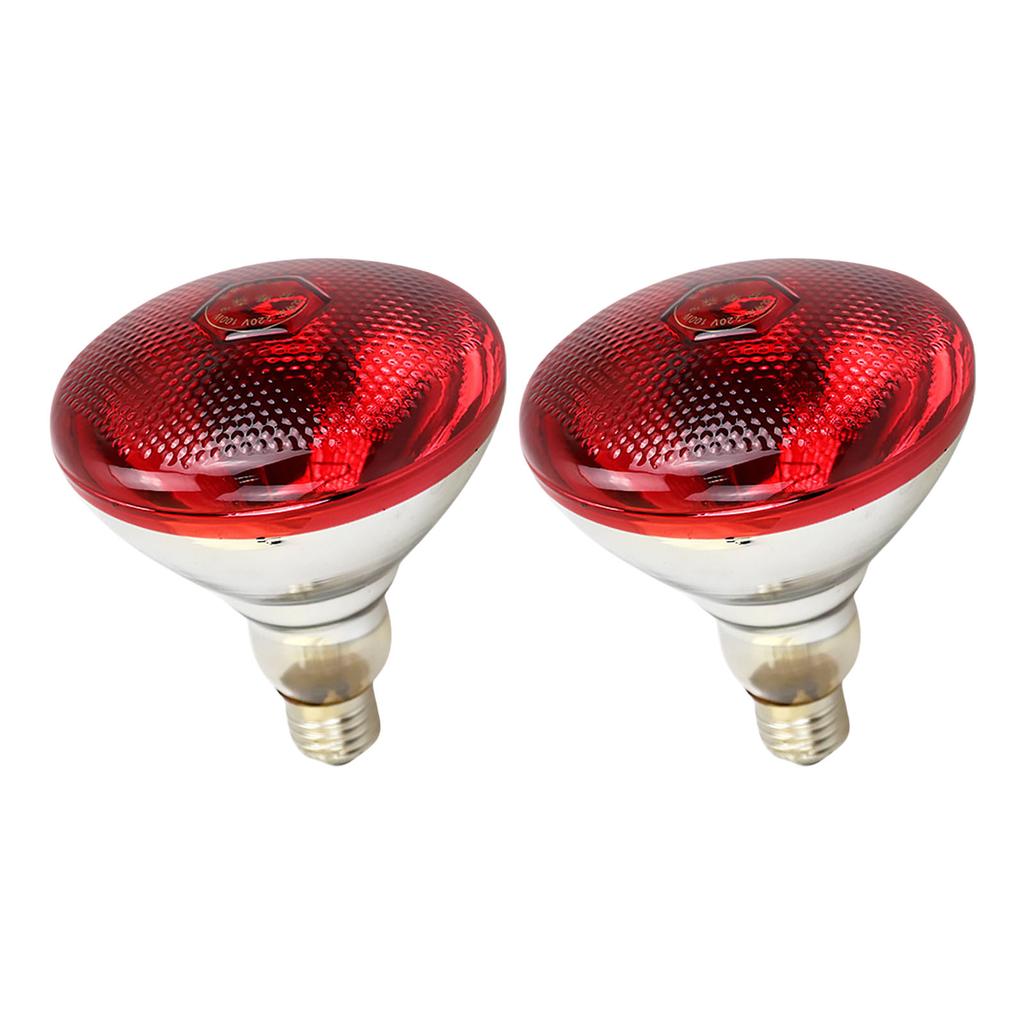 2шт. Лампа для обогрева 200 Вт, лампочки 250 Вт для курятника и обогрева домашних животных в холодную погоду