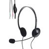 Elecom Wired Headset 3-Pole with Microphone Overhead Binaural Lightweight Small Windscreen with Volume Controller Black HS-HP14SBK