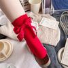 Cotton Zodiac Year Socks Bowknot Hairball Bowknot Stocking Kawaii in Tube Socks  Christmas