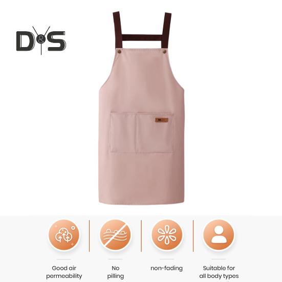Водонепроницаемый фартук с большим карманом, маслостойкий, пыленепроницаемый, кухонный фартук с регулируемым ремешком, универсальный поварской фартук для мясников и маляров