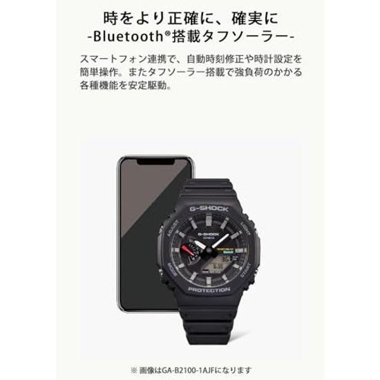 Наручные часы Casio G-Shock Bluetooth солнечные функции модель GA-B2100-1A1JF черные мужские.