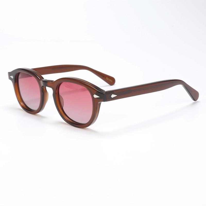 Поляризованные солнцезащитные очки для мужчин, брендовые Lemtosh Johnny Depp, солнцезащитные очки с линзами для женщин, роскошные винтажные ацетатные солнцезащитные очки для водителя