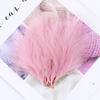 50/100 шт., качественные пушистые перья индейки, объемные светло-розовые перья марабу, сделай сам, свадебный декор, материал для вязания мух, изделия ручной работы 7-12 см
