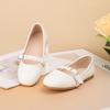 Модные универсальные кожаные туфли для девочек 2025 Весна Новые детские туфли Мэри Джейн Простые туфли на плоской подошве Повседневная обувь для девочек Zapatos