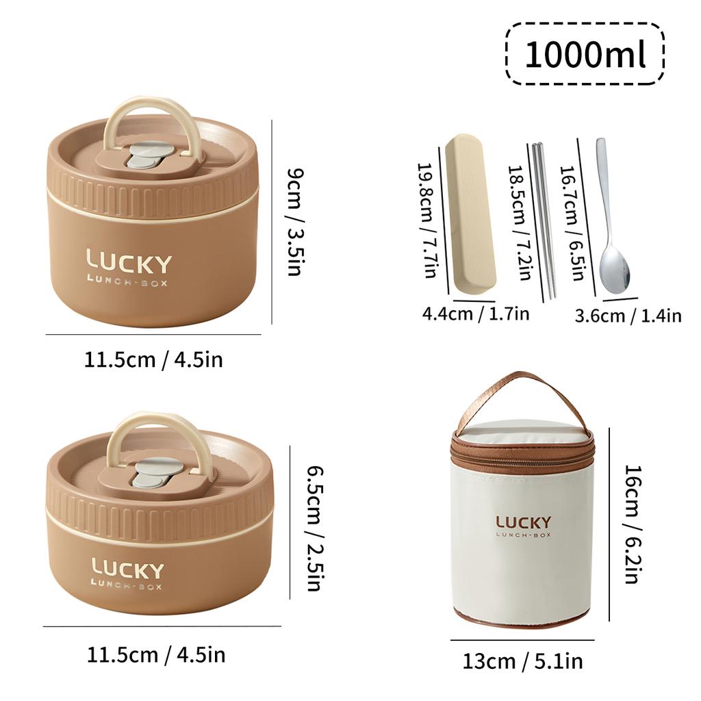 18/8 нержавеющая сталь термоконтейнер для еды Bento Lunch Box Set, портативный контейнер для ланча, сохраняющий тепло с термосумкой