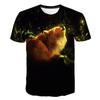 Fox Print Adult Casual Short Sleeved T-shirt Adult T-shirt