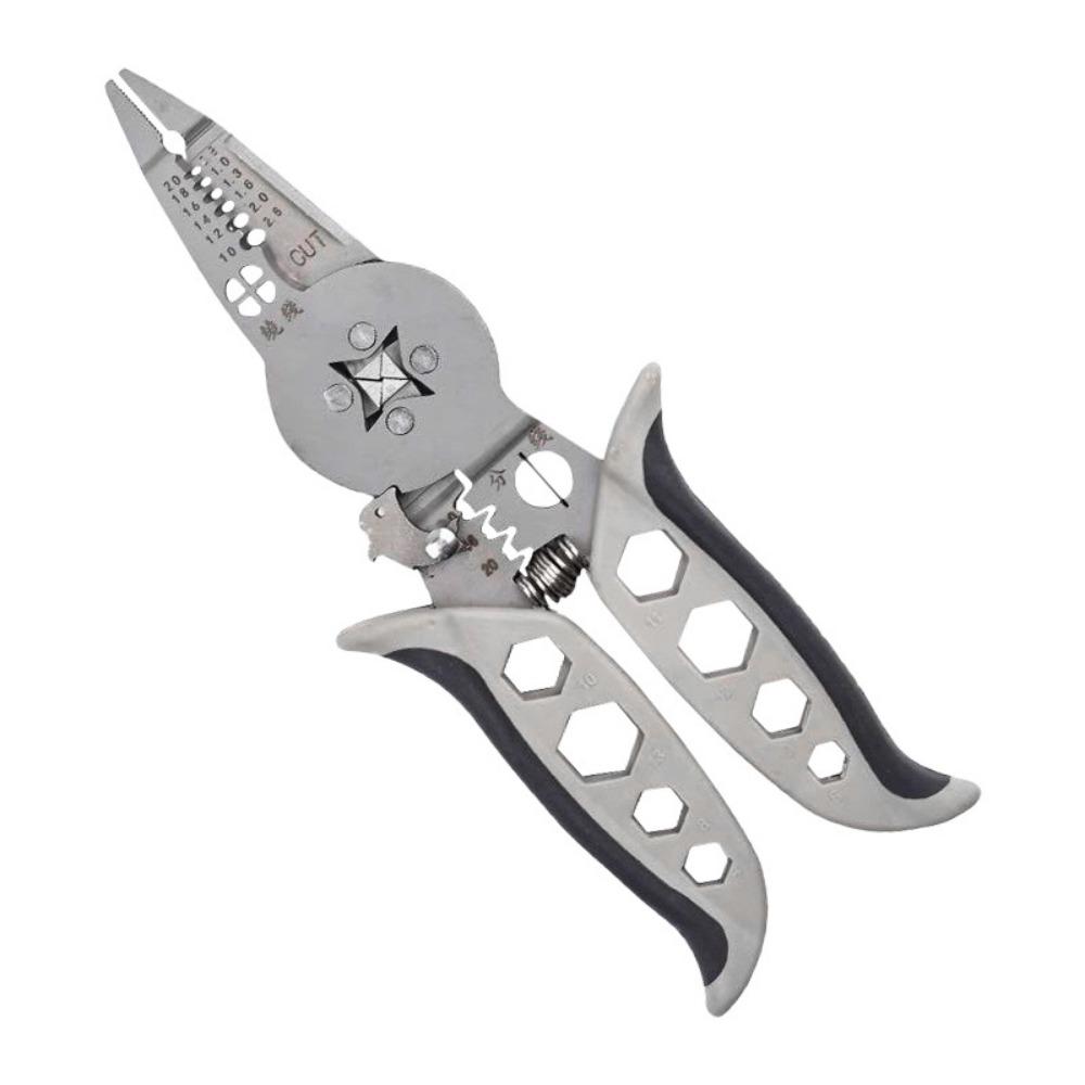 Многофункциональные электроизоляционные пассатижи Функция намотчика Обжимные пассатижи Стриппер для снятия изоляции Электромонтажные работы