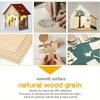 12Pcs Wood Sheets For Crafts Thick Wood Sheets With Smooth Surfaces For Laser Cutting, Wood Burning, Architectural Models