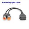 Harley Davidson 2-in-1 Motorcycle Diagnostic Cable with 4-Pin & 6-Pin Connectors