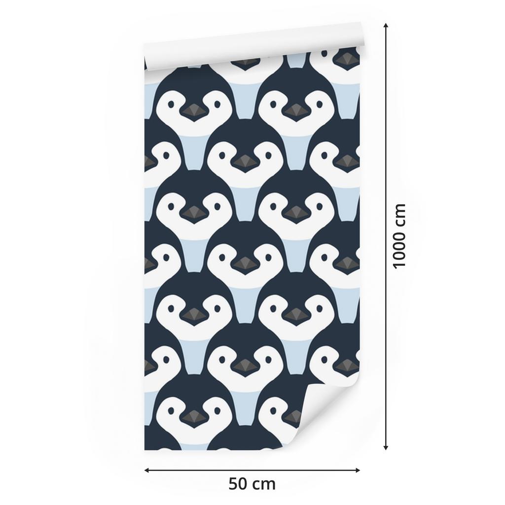 Penguins wallpaper for living room and bedroom 50x1000