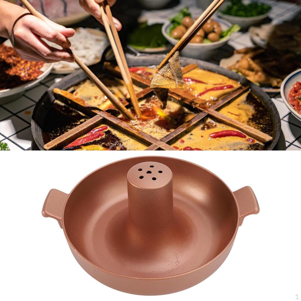 Beijing Lamb Hotpot Aluminum Elegant Thick Cooking Pot Chafing Dish