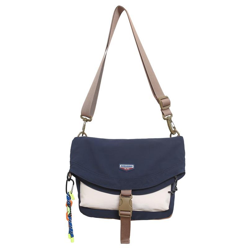 New Trendy Work Style Lightweight Waterproof Casual Small Square Bag for Men and Women Large Capacity Single Shoulder Crossbody Bag Versatile