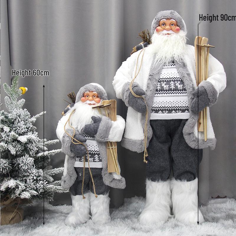 Santa Claus Figurine Christmas Decoration: Standing Old Man Doll