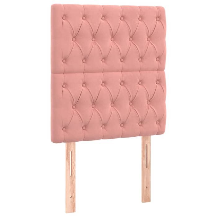 Maison Exclusive - Tête de lit Rose 80x7x118/128 cm Velours