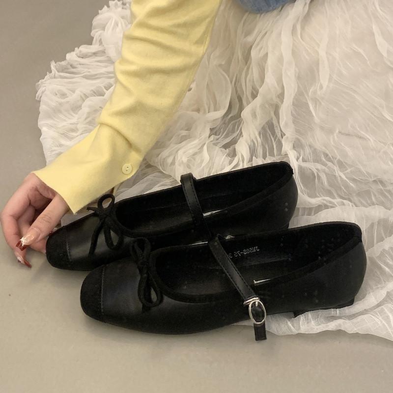 Bailamos 2025 Женские туфли на плоской подошве с квадратным носком, неглубокие мягкие туфли-балетки, женские балетки-лоферы, классические женские повседневные туфли для платья