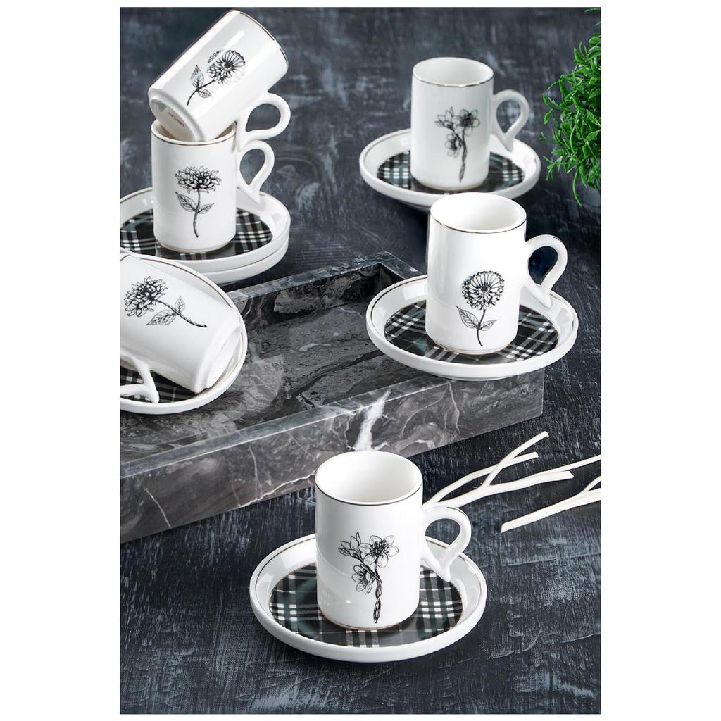 Набор из 6 кофейных чашек Octavia - 90 мл