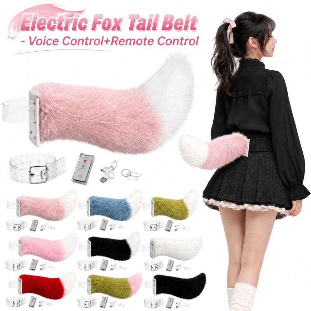 Voice Control Role-playing Belt Plush Electric Tail Halloween Cosplay Performances, Etc