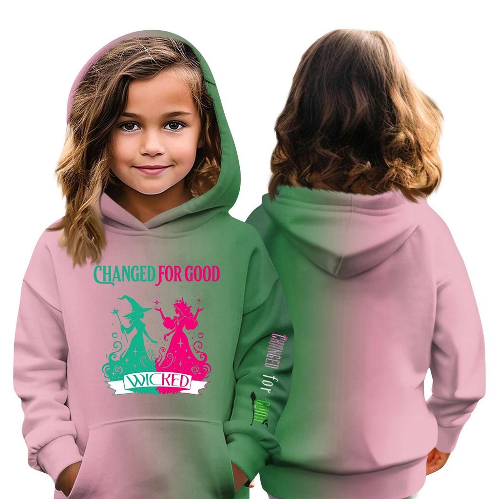 Children's Hoodie Boys And Girls Fashion Printed Long-sleeved Hooded Pocket Hoodie