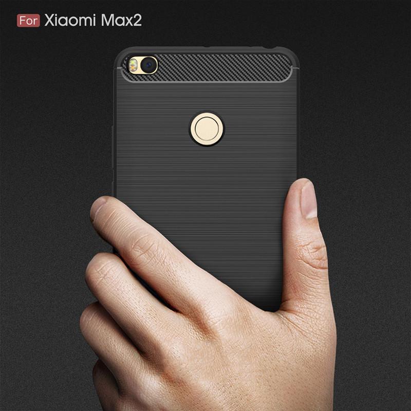 Роскошный мягкий карбоновый чехол для Xiaomi Max 2 Mi Max 2, противоударный силиконовый чехол для xaomi Mi Max2, мягкая задняя крышка для телефона