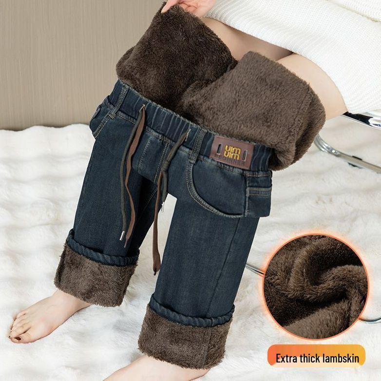 Женские джинсы с высокой талией, в стиле ретро, с широкими штанинами - Осень/Зима 2025 - Большие размеры и для миниатюрных