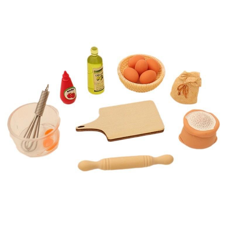 1/12 кукольный домик миниатюрный кухонный набор модель кукольная кухня принадлежности для выпечки декор игрушка микросцена строительство реквизит