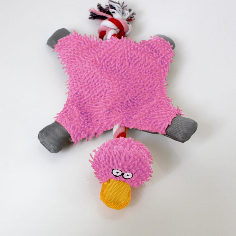 Интерактивные игрушки для дрессировки домашних животных, игрушки для жевания и со скучными звуками для собак, игрушки для развлечения кошек, товары для животных, уточка-швабра из хлопковой веревки