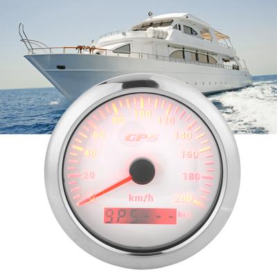 3,3-дюймовый GPS-спидометр 0–200 км/ч, указатель скорости в градусах Цельсия/Фаренгейта с подсветкой, водонепроницаемый IP67 для автомобиля, морского судна, лодки, яхты