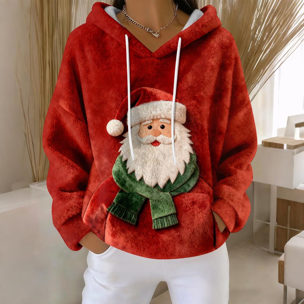 Толстовки для женщин оверсайз зимние плюшевые милые свитшоты пуловер модная осенне-зимняя одежда