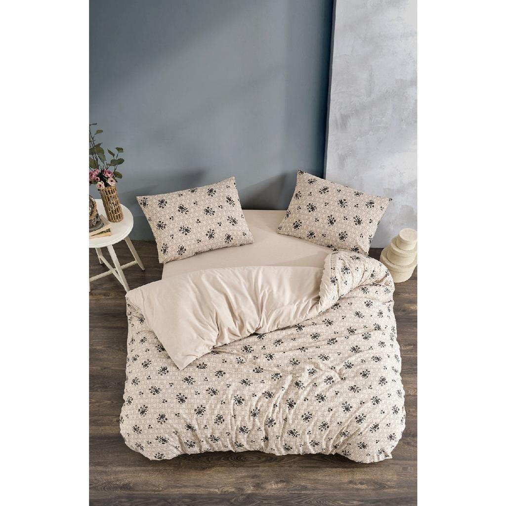 Tiles Single Patterned Duvet Cover Set, Elastic Sheet And 1 Pillowcase