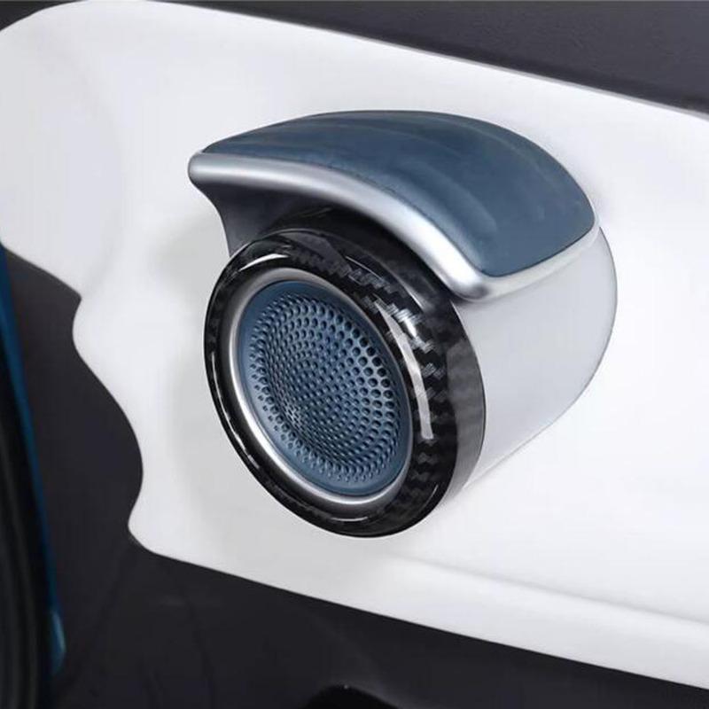 For BYD ATTO3/Yuan Plus 2024 ABS Car Door Horn Speaker Cover Trim Sticker Decoration Frame Auto Interior Accessories