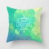 Wish Home Christmas Snowflake Digital Printing Peach Skin Car Pillow Cushion Pillow Case
