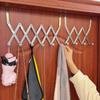 New Foldable Back Door Hook Wall-mounted Adjustable Storage Rack Stainless Steel Towel Rack