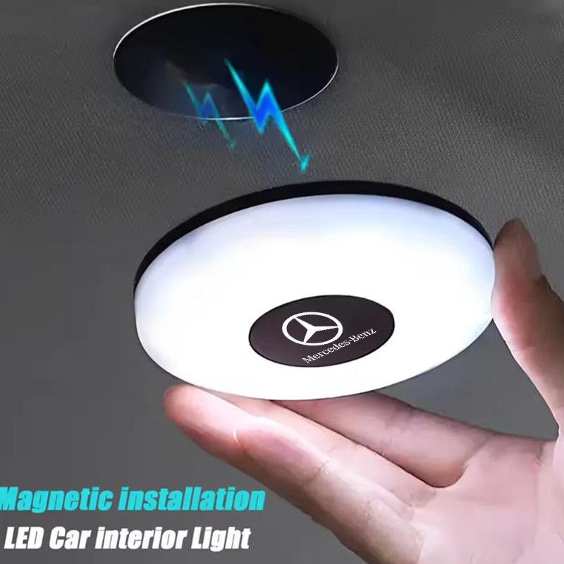 EJG4 Car Ceiling Lights Night Reading Light USB Charging Magnetic Dome Lamp For Mercedes Benz B/C/E/S Class A Class C200L GLC GLK CLA