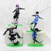 Anime Blue Lock Figure Toy Football Comic Isagi Yoichi Bachira Meguru Nagi Seishiro Mikage Reo PVC Model Doll