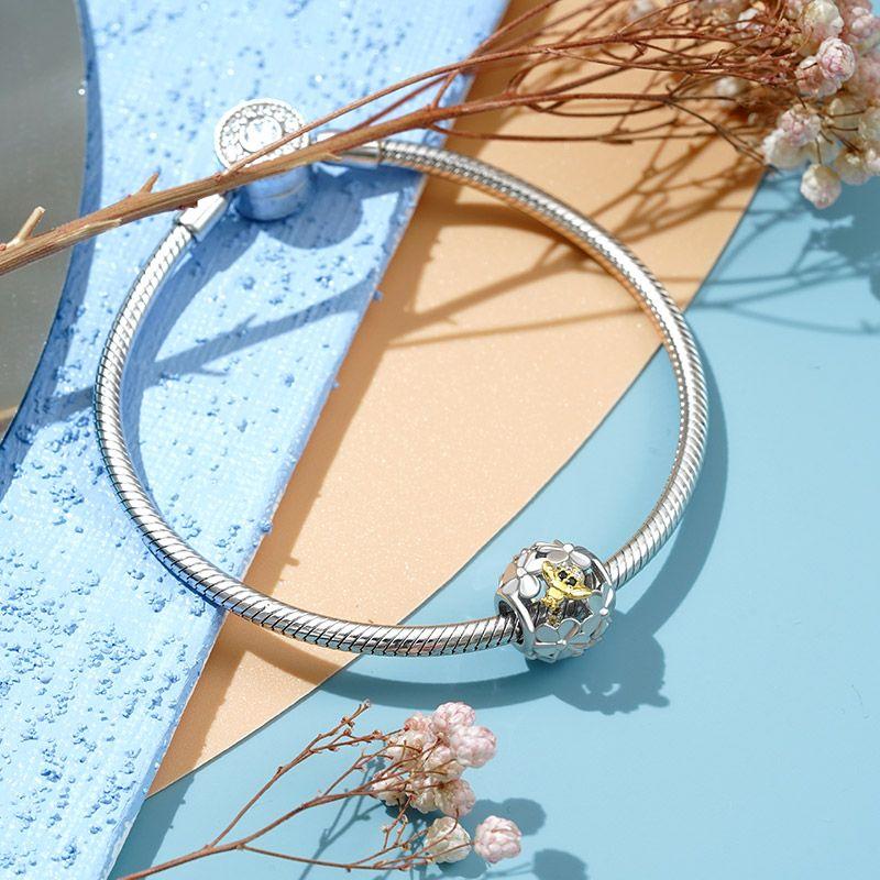 New 925 Sterling Silver Hummingbird Swallow Leaf Spring Charms For Temperament Bracelet &Necklace Valentines