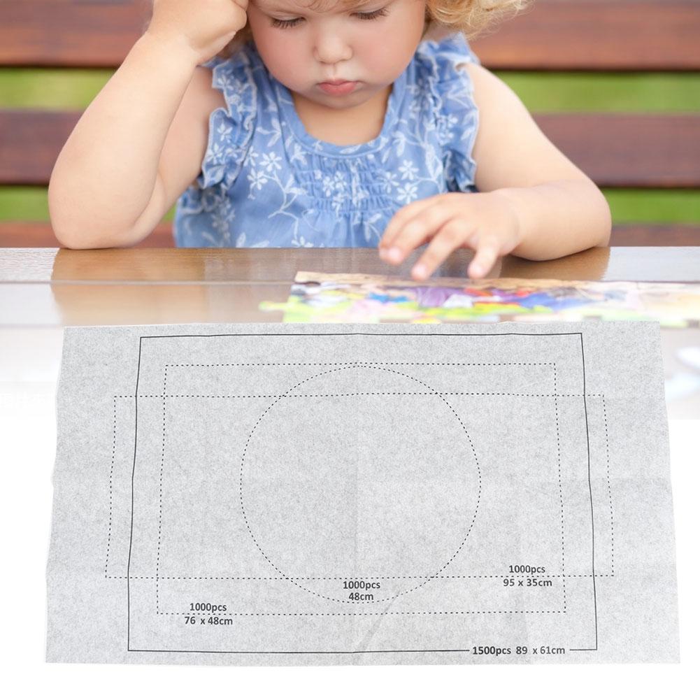Jigsaw Puzzles Mat Playmat Roll Jigsaw Storage Felt Mat Puzzles BlanketGray
