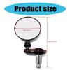 Aluminum 3" Folding Round Mirrors Adjustable Round Folding Handlebar End Mirrors Suitable for Motorcycle Handlebar Ends