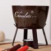 Fondue Pots Set with Fork for Chocolate,Cheese,Candy,Appetizer Tealight Porcelain Melting Pots Ceramic Butter Warmers Set