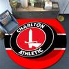 Charlton Athletic FC pattern round rug,Carpet Rug for Living Room Bedroom Playroom ,Non-slip Floor Mat,Holiday Gifts and Birthday Gifts.