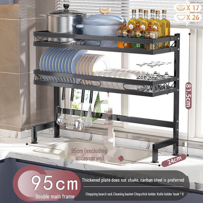 Многофункциональная кухонная мойка для хранения посуды и слива