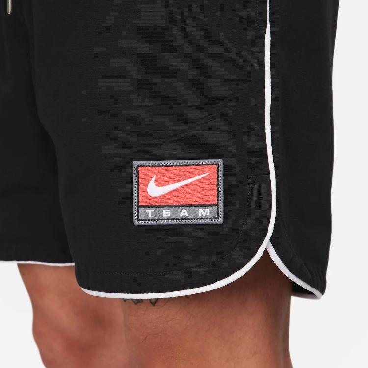 Nike Casual Mid-Rise Straight-Leg Drawstring Fit Sports Shorts Men Shorts Black FB7266-010